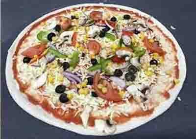 VEGETAR 30cm/110,- 40cm/159,-   tomat saus, ost, paprika, champignon, jalapenos, ananas, mais, løk oliven